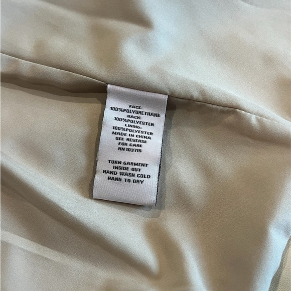 Nanette Lepore‎ Cream Faux Leather Jacket - Picture 6 of 9